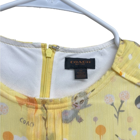 *NWOT* Runway Coach Baseman Yellow Dress - Picture 3 of 4